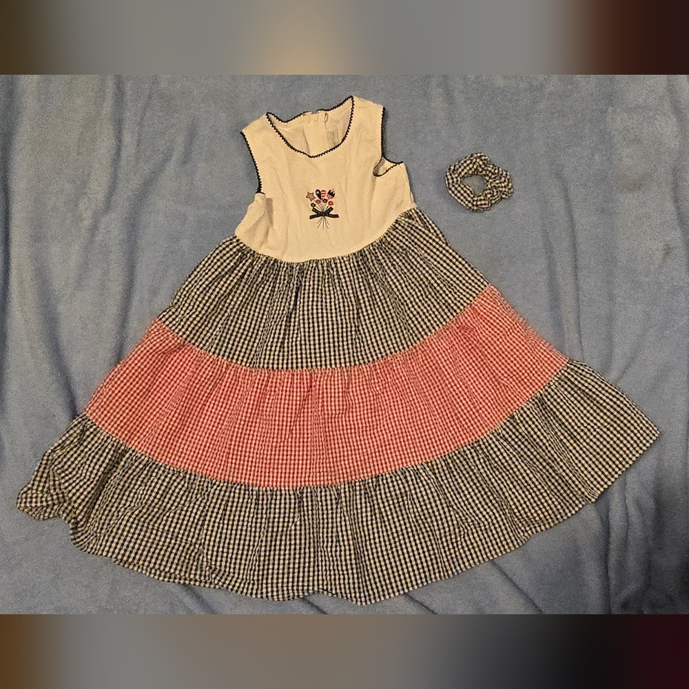 5 For 25$ Sophie Rose Sleeveless Dress with Floral Embroidery
